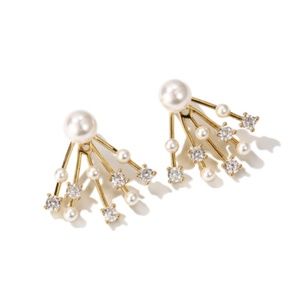 NIB-Pony-Collection-Clear-Stone-Pearl-Earring